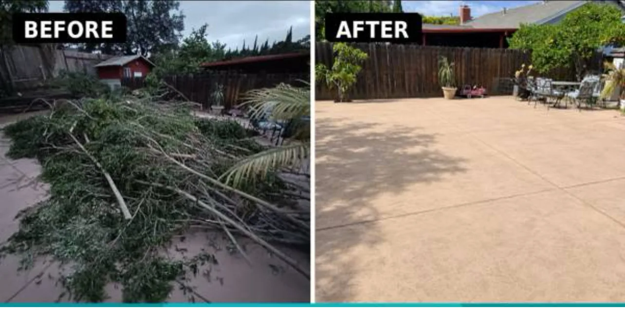 Rancho Removal cleanout and hauling project serving Tierrasanta